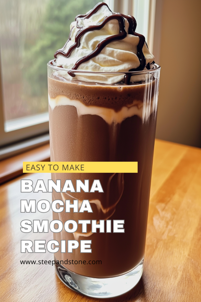Banana Mocha Smoothie Pinterest
