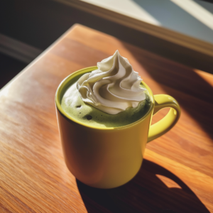 Homemade Peppermint Matcha Latte