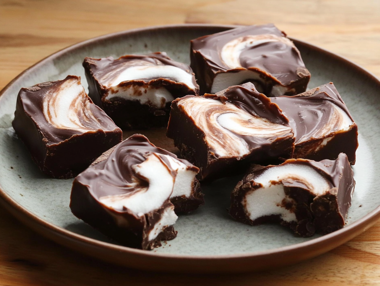 Irresistible Marshmallow Swirl Fudge