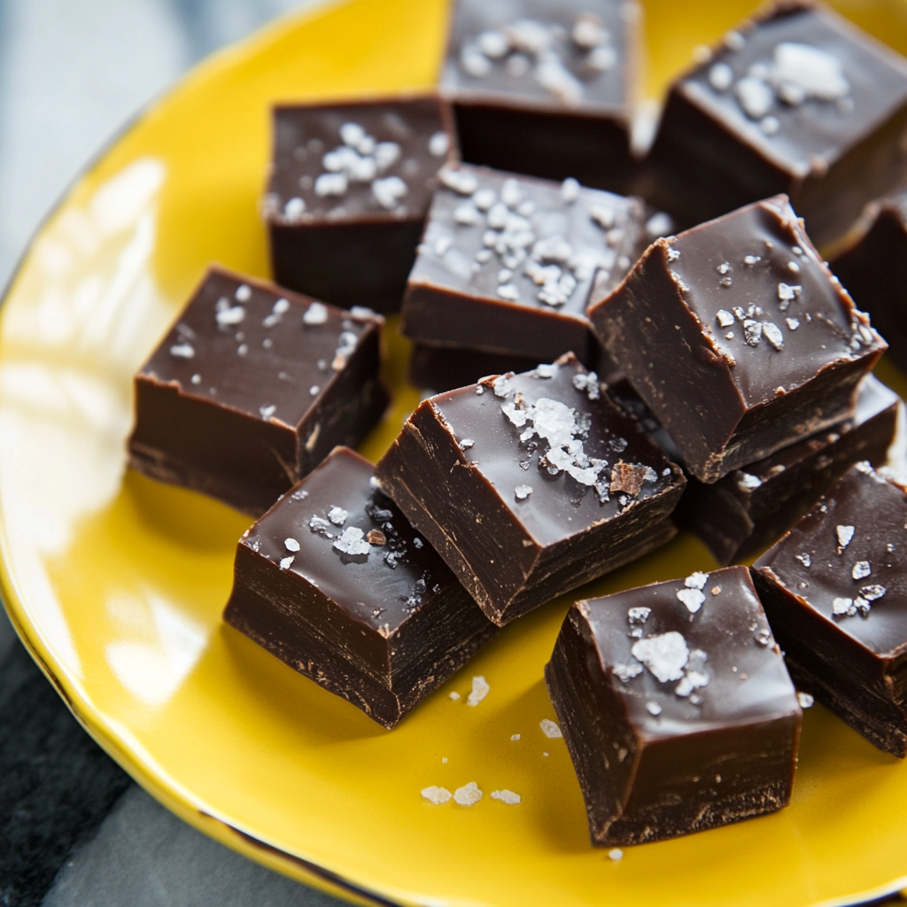 Irresistible Sea Salt Dark Chocolate Fudge