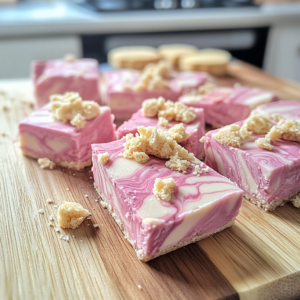 Irresistible Strawberry Shortcake Fudge