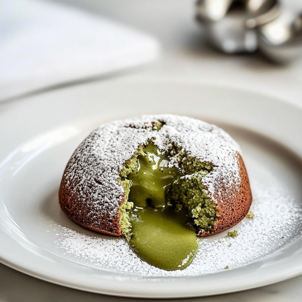 Matcha Green Tea Molten Lava Cakes