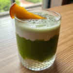 Matcha Peach Sago Drink