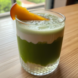 Matcha Peach Sago Drink