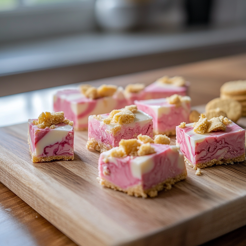 Strawberry Shortcake Fudge